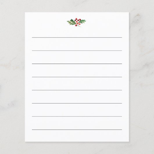 緑メリーの赤ちゃんシャワーゲームアドバイスカード (裏面)