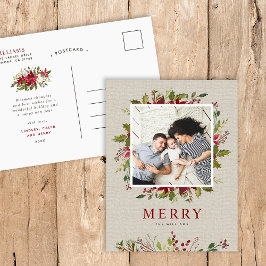 緑メリー色 |クリスマスフォト シーズンポストカード