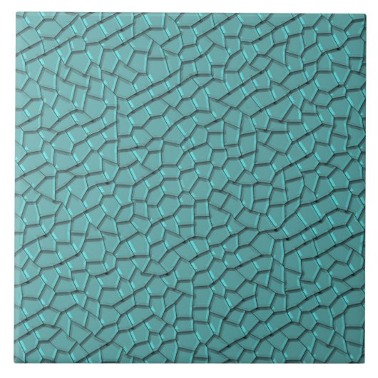 緑モザイク模様セラミックタイル タイル (正面)
