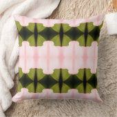 緑モダンとピンク クッション (ブランケット)