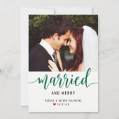 緑モダンとメリーの結婚写真 シーズンカード (正面)