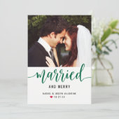 緑モダンとメリーの結婚写真 シーズンカード (スタンド正面)