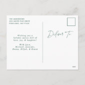 緑モダンと明メリーるい非写真 シーズンポストカード (裏面)