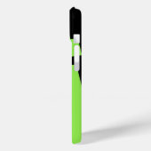 緑モダンと黒の名パーソナライズされた前 Case-Mate iPhoneケース (裏面 / 左)