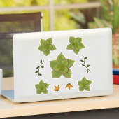 緑モダンのエクヘビリアの手で吸汁多肉性 シール