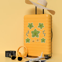 緑モダンのエクヘビリアの手で吸汁多肉性 シール