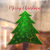 緑モダンのクリスマスツリー