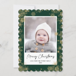 緑モダンのスエレガントクリプト雪の《写真》ぼけ味 シーズンカード