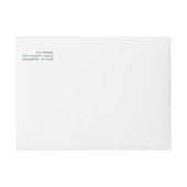 緑モダンのスクリプト | Merry Christmas Address ラップアラウンドラベル (正面)