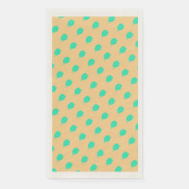 緑モダンのデザイン紙ナプキンズゲストタオル