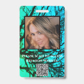 緑モダンのファミ素朴リ懇親会ギフトバッジ バッジ (裏面)