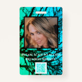 緑モダンのファミ素朴リ懇親会ギフトバッジ バッジ (裏面)