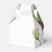 緑モダンのボホ書道結婚有難う フェイバーボックス (裏面サイド)