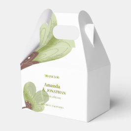 緑モダンのボホ書道結婚有難う フェイバーボックス