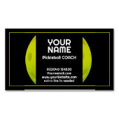 緑モダンのリアルな漬物 マグネット名刺 (正面)