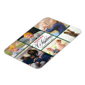 緑モダンの書エレガント道6写真コラージュ マグネット (左側)