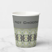 緑モダンの濃い灰色 紙コップ (左)