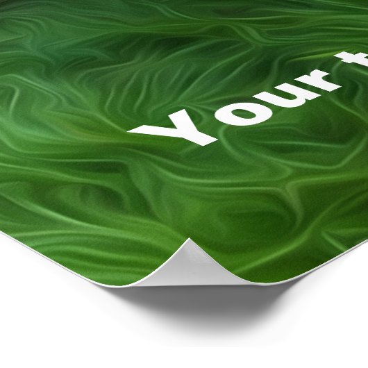 緑モダンの草の上にピットブルドッグのポスター ポスター (角)