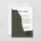 緑モダンの製品気にカード サンキューカード (正面)