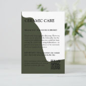 緑モダンの製品気にカード サンキューカード (スタンド正面)