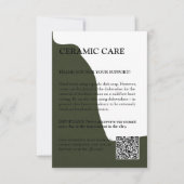 緑モダンの製品気にカード サンキューカード (正面)