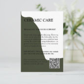 緑モダンの製品気にカード サンキューカード (スタンド正面)