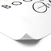 緑モダンの赤ちゃんシャワーの本とプレゼント ポスター (角)