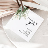 緑モダンの赤ちゃんシャワー広場 フェイバータグ