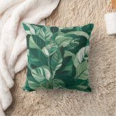 緑モダンの離れ模様 クッション (ブランケット)