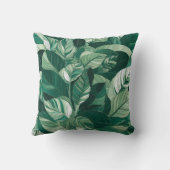 緑モダンの離れ模様 クッション (裏面)