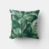 緑モダンの離れ模様 クッション (正面)