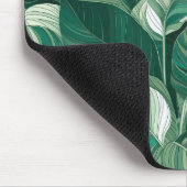 緑モダンの離れ模様 マウスパッド (コーナー)