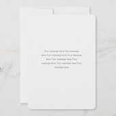 緑モダンのScript Photoの結婚Elopement Card セーブザデート (裏面)