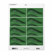 緑モダンエレガント植物化粧品ラベル ラベル (フルシート)