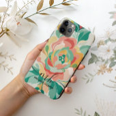 緑モダンガーリーフローラ水彩画 Case-Mate iPhoneケース