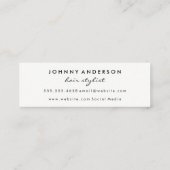 緑モダングランジ鋏 スキニー名刺 (裏面)