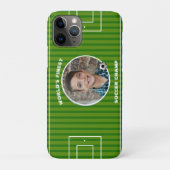 緑モダンサッカー場のカスタム写真 Case-Mate iPhoneケース (裏)