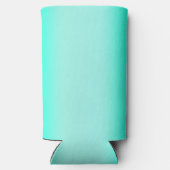 緑モダンシンプルターコイズグラデーション色 スリム缶クーラー (裏面)