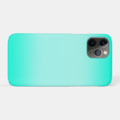 緑モダンシンプルターコイズグラデーション色 Case-Mate iPhoneケース (裏面(横))