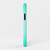 緑モダンシンプルターコイズグラデーション色 Case-Mate iPhoneケース (裏面/右)