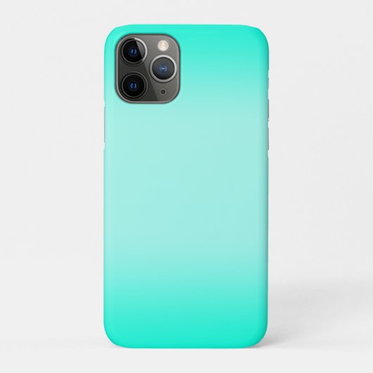 緑モダンシンプルターコイズグラデーション色 Case-Mate iPhoneケース (裏)