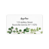 緑モダン住所 シール (正面)