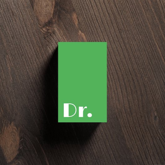 緑モダン医師看護 名刺