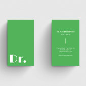 緑モダン医師看護 名刺