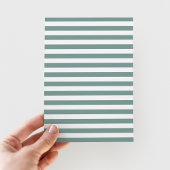 緑モダン十字宗教少年バプテスマ 招待状