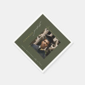 緑モダン卒業党 スタンダードカクテルナプキン (角)