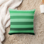 緑モダン単色ブロックストライプの クッション (ブランケット)