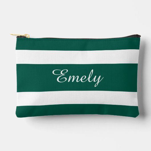 緑モダン名 アクセサリーポーチ (正面)