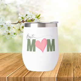 緑モダン最高のの母ピンクのハート母の日