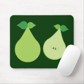 緑モダン梨 マウスパッド (マウス)